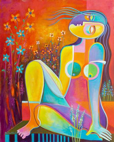 Original Contemporary Women Painting by Marlina Vera