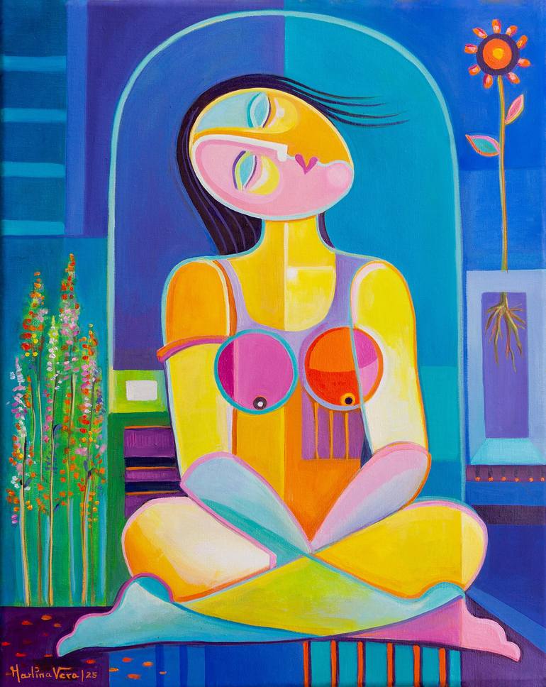 Original Contemporary Women Paintings by Marlina Vera
