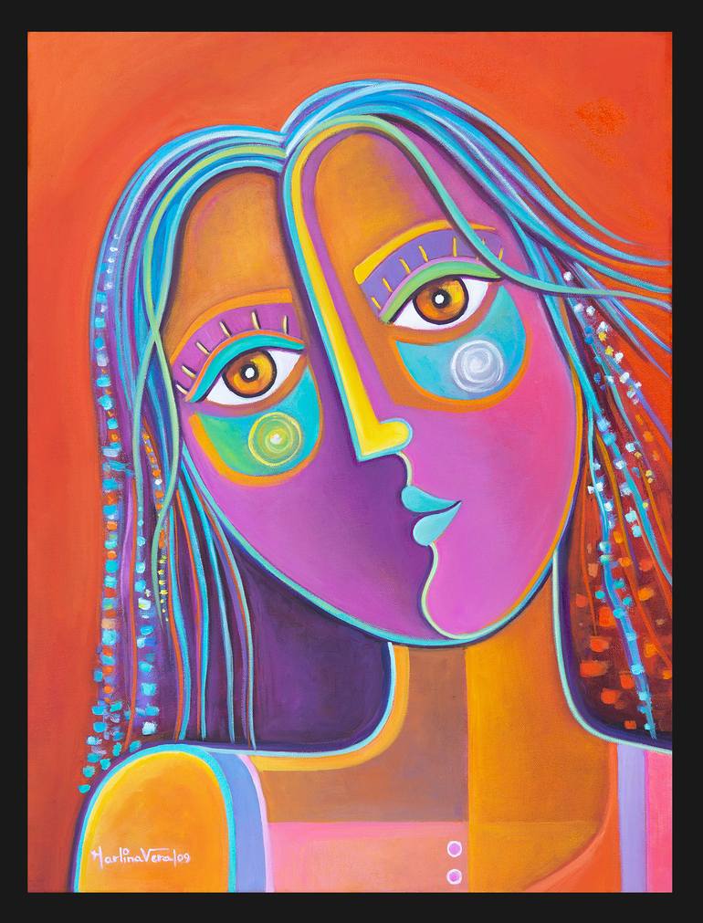 Original Contemporary Women Painting by Marlina Vera