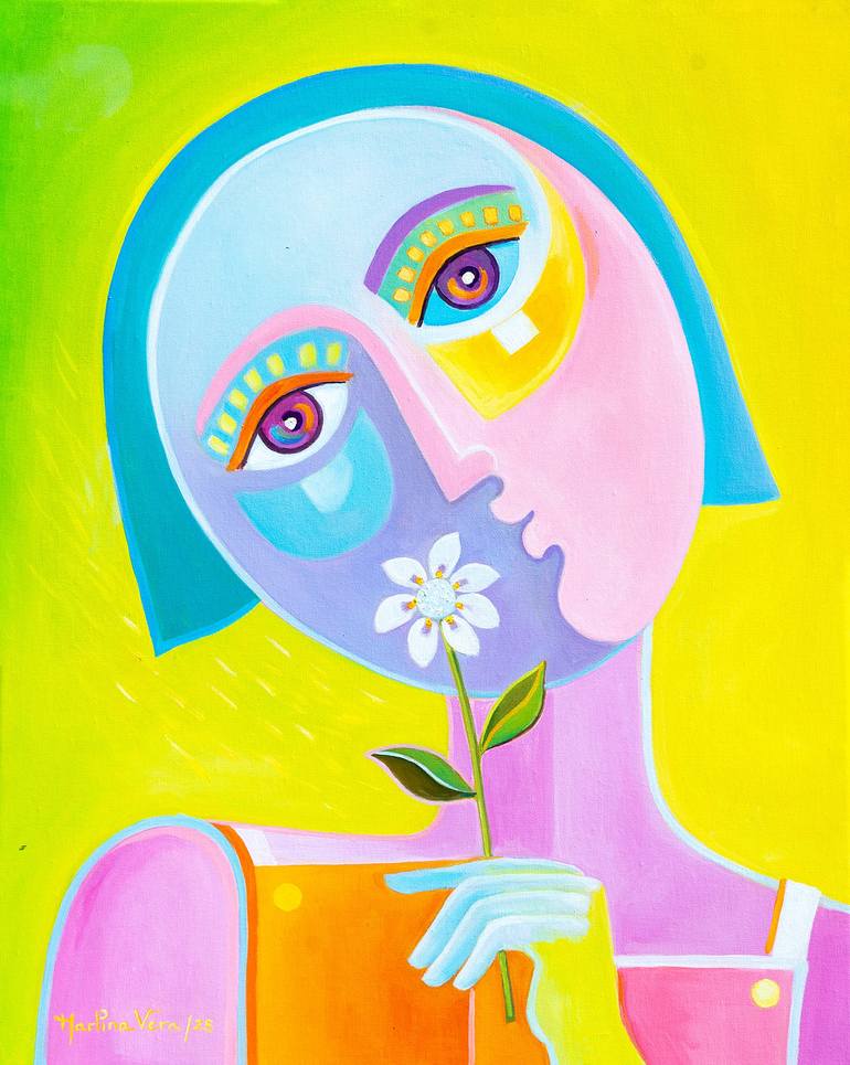 Original Contemporary Children Paintings by Marlina Vera