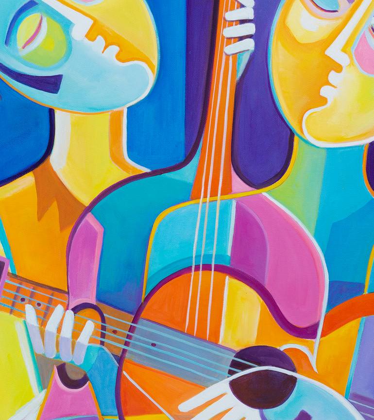 Original Abstract Music Painting by Marlina Vera