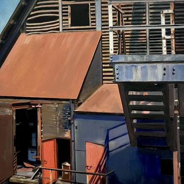 Original Photorealism Architecture Paintings by Allan Gorman