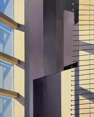 Original Abstract Architecture Paintings by Allan Gorman