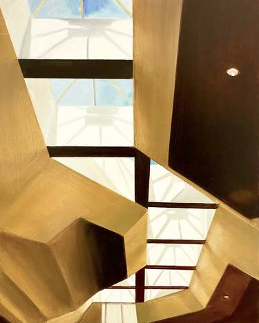 Print of Abstract Architecture Paintings by Allan Gorman
