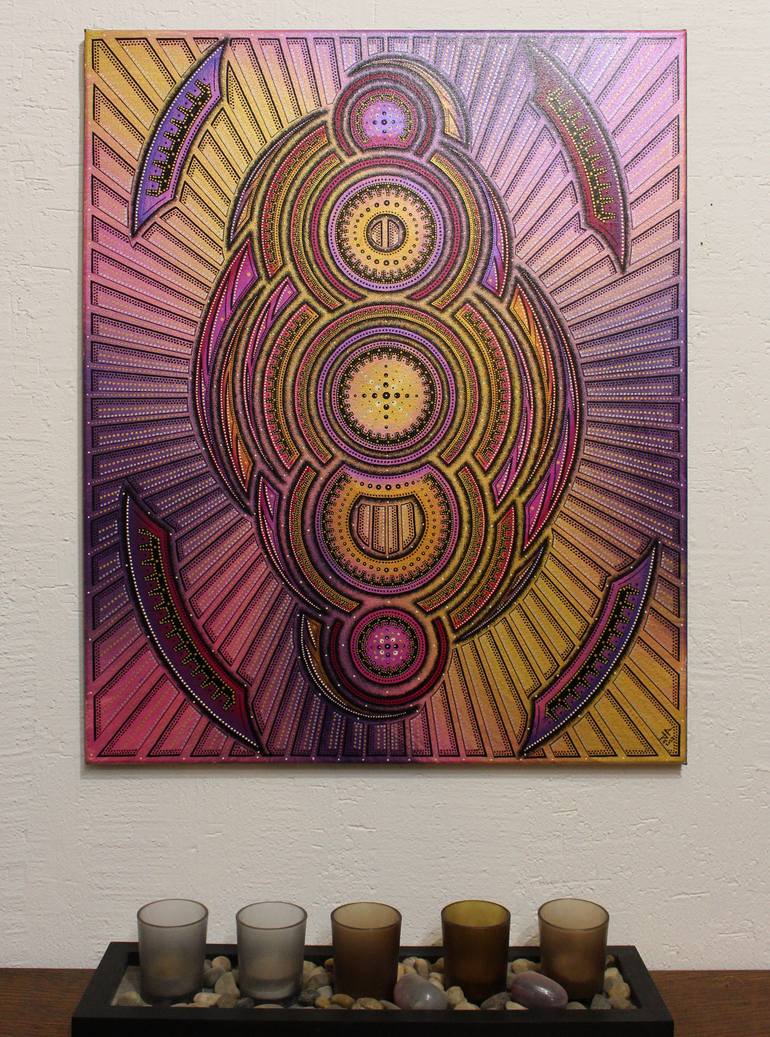 Original Geometric Painting by Jonathan Pradillon