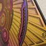 Abstract pink painting, signature view