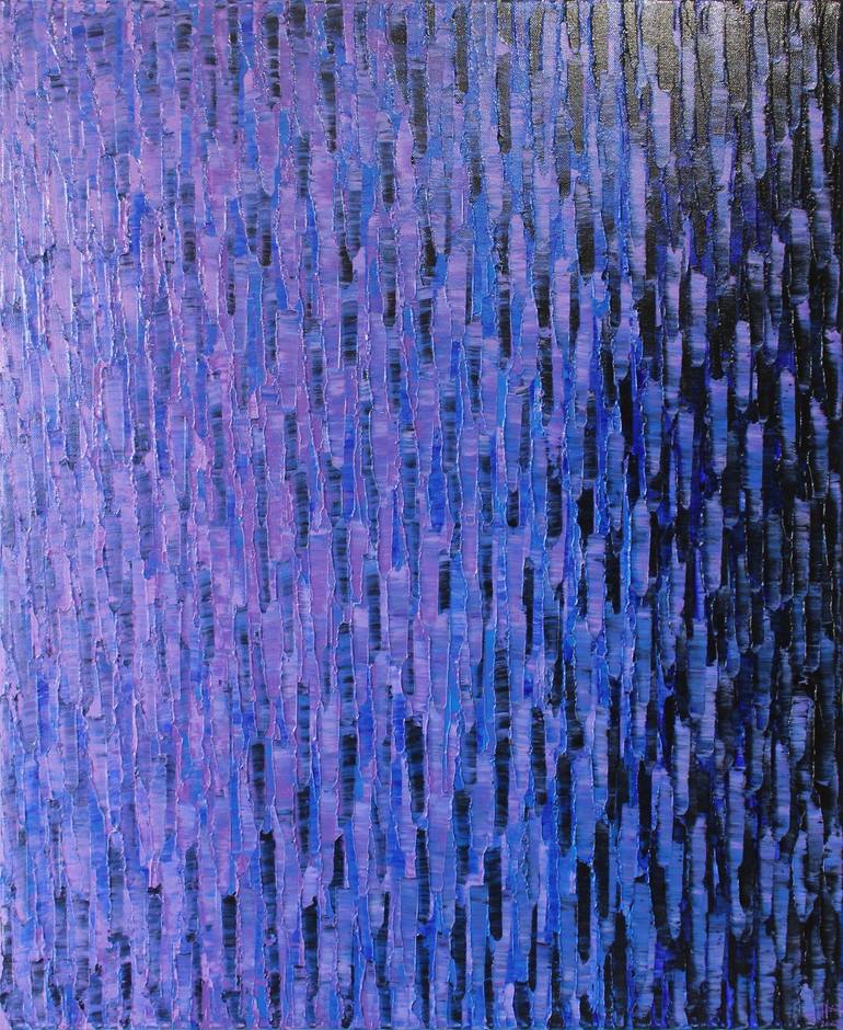 Purple blue color fade Painting by Jonathan Pradillon | Saatchi Art