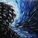 White and Blue Eruption by Jonathan Pradillon