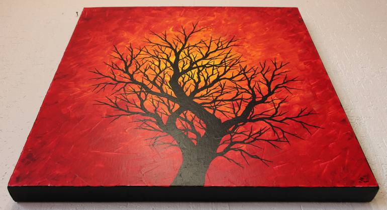 Original Abstract Tree Painting by Jonathan Pradillon