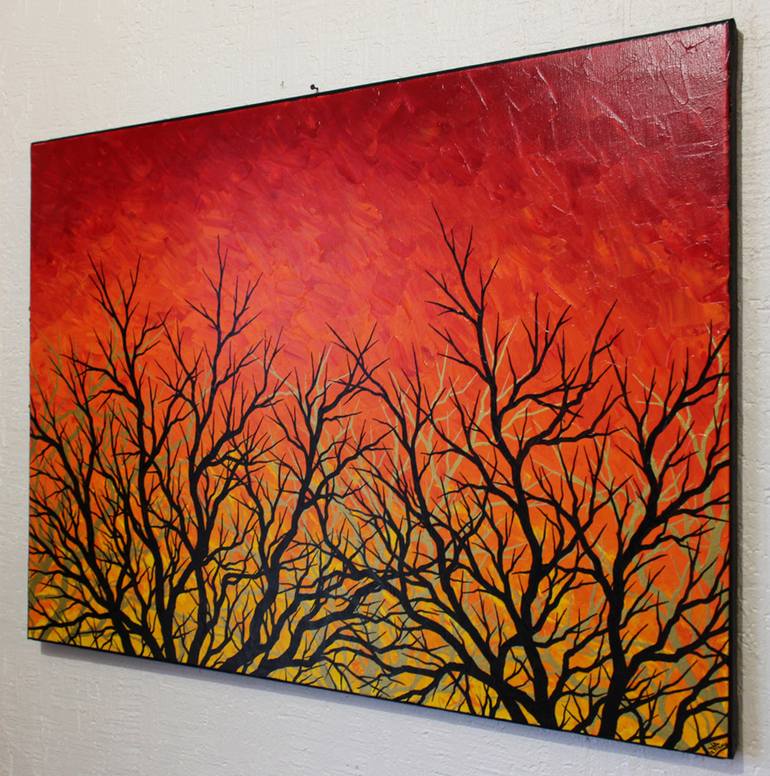 Original Figurative Tree Painting by Jonathan Pradillon