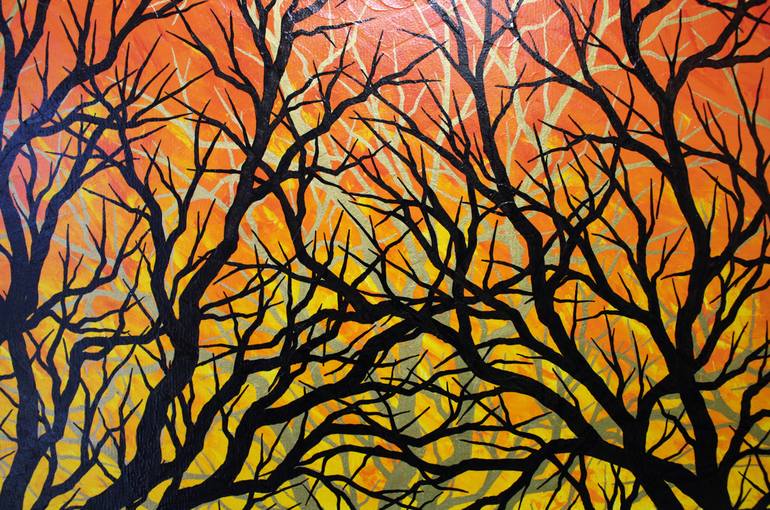 Original Figurative Tree Painting by Jonathan Pradillon