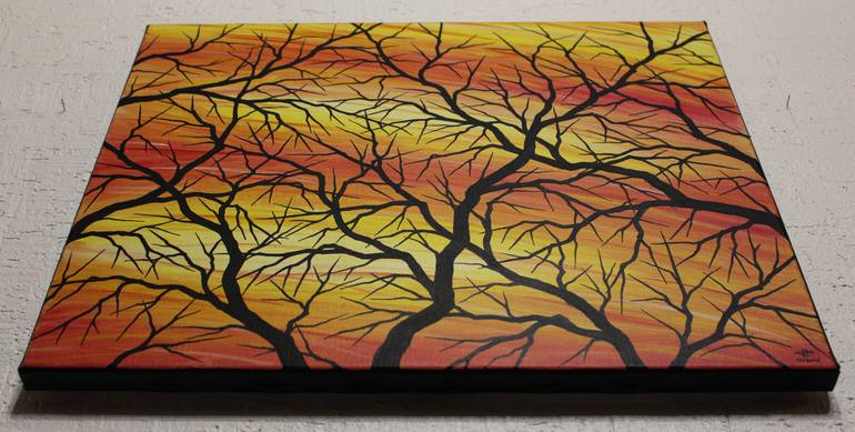 Original Abstract Tree Painting by Jonathan Pradillon