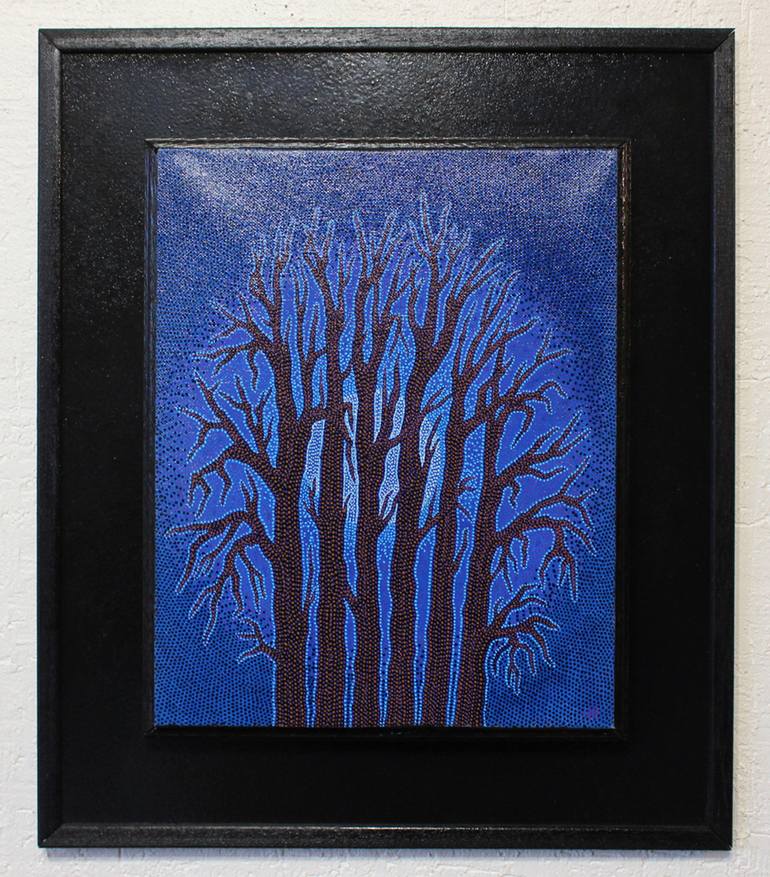 Original Figurative Tree Painting by Jonathan Pradillon