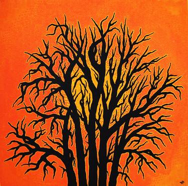 Original Figurative Tree Paintings by Jonathan Pradillon