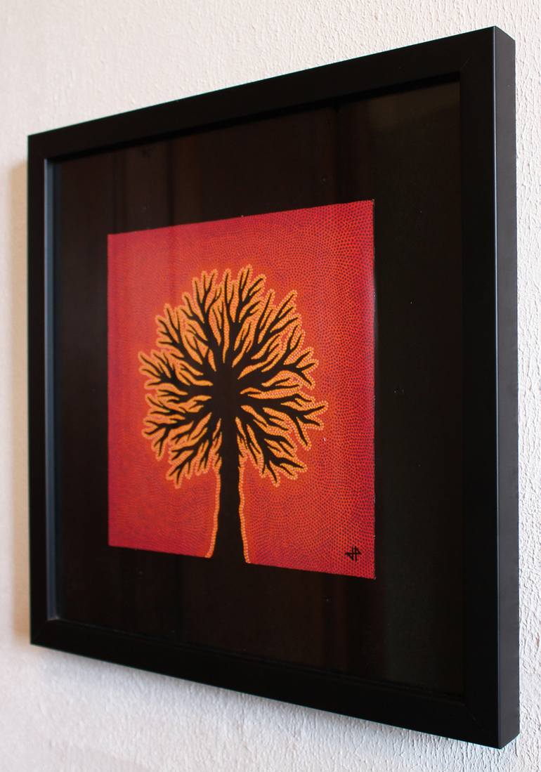 Original Fine Art Tree Painting by Jonathan Pradillon