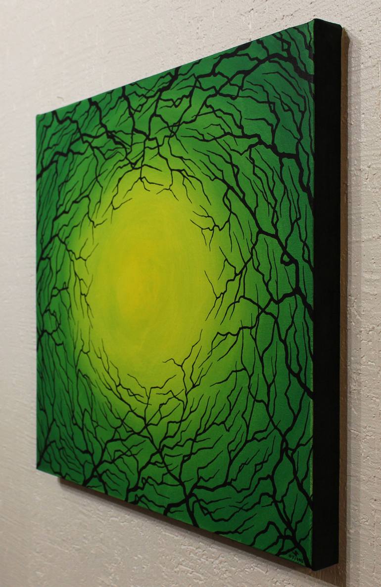 Original Abstract Tree Painting by Jonathan Pradillon