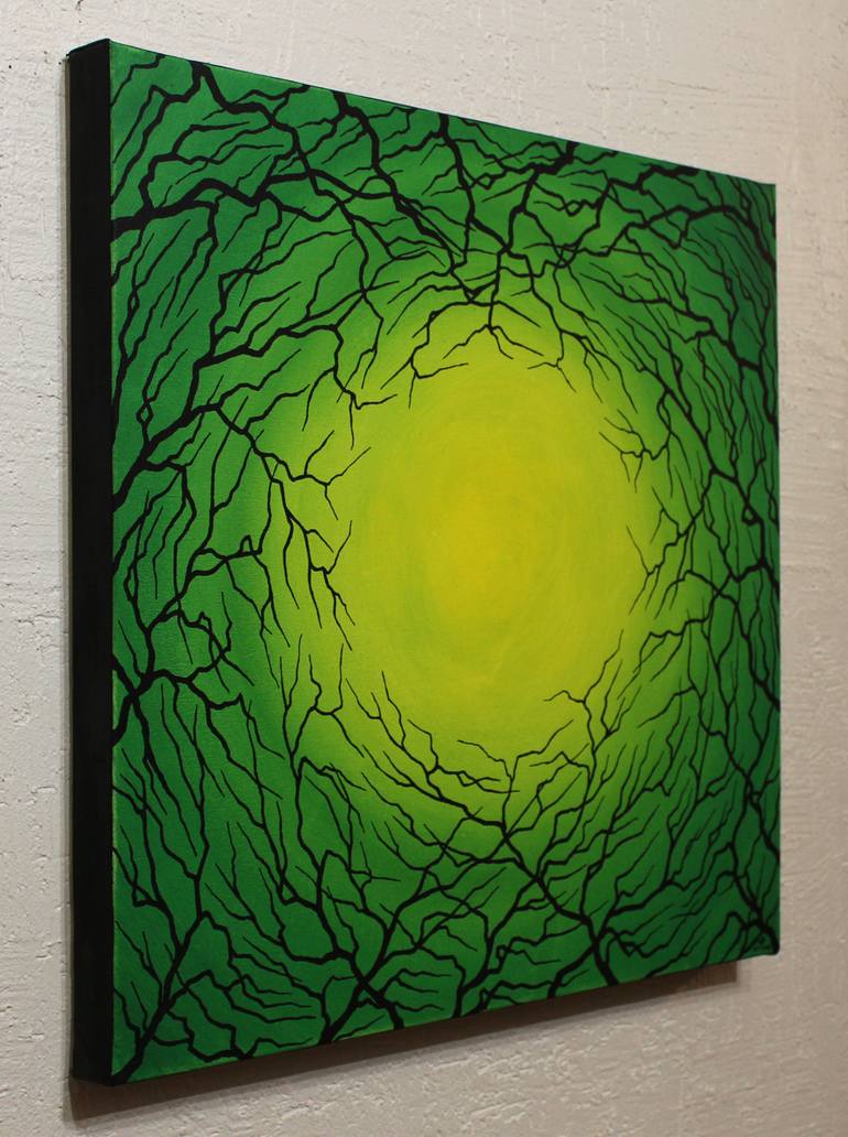 Original Abstract Tree Painting by Jonathan Pradillon