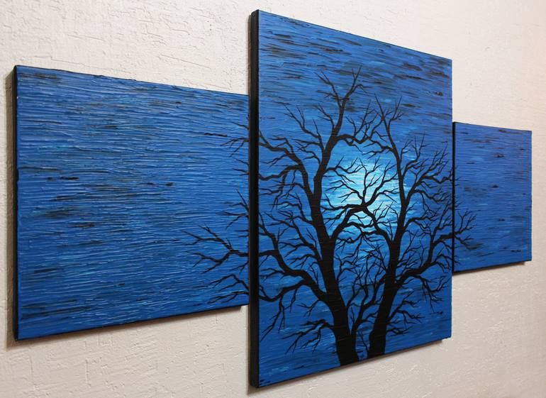 Original Abstract Tree Painting by Jonathan Pradillon