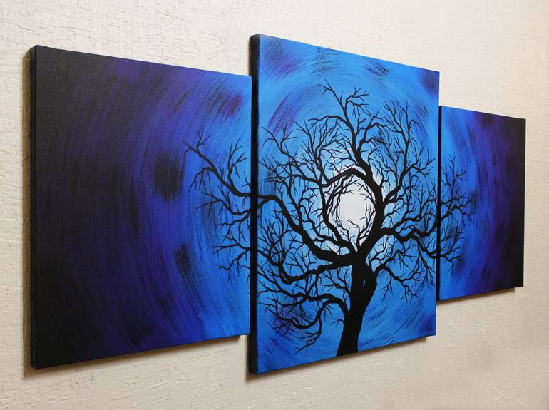 Original Abstract Tree Painting by Jonathan Pradillon