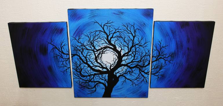 Original Abstract Tree Painting by Jonathan Pradillon