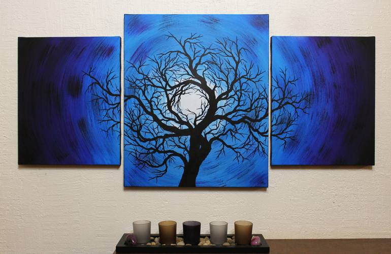 Original Abstract Tree Painting by Jonathan Pradillon