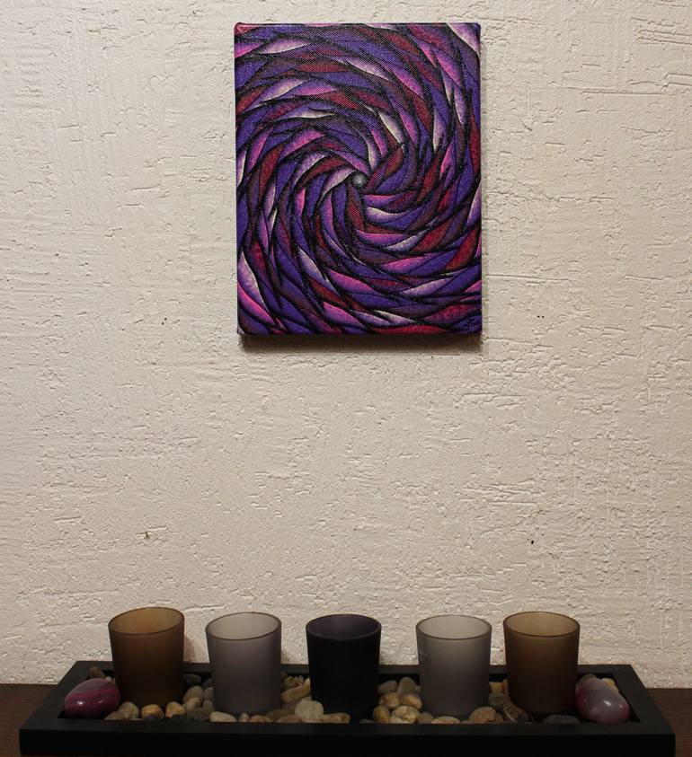 Purplish spiral Painting by Jonathan Pradillon