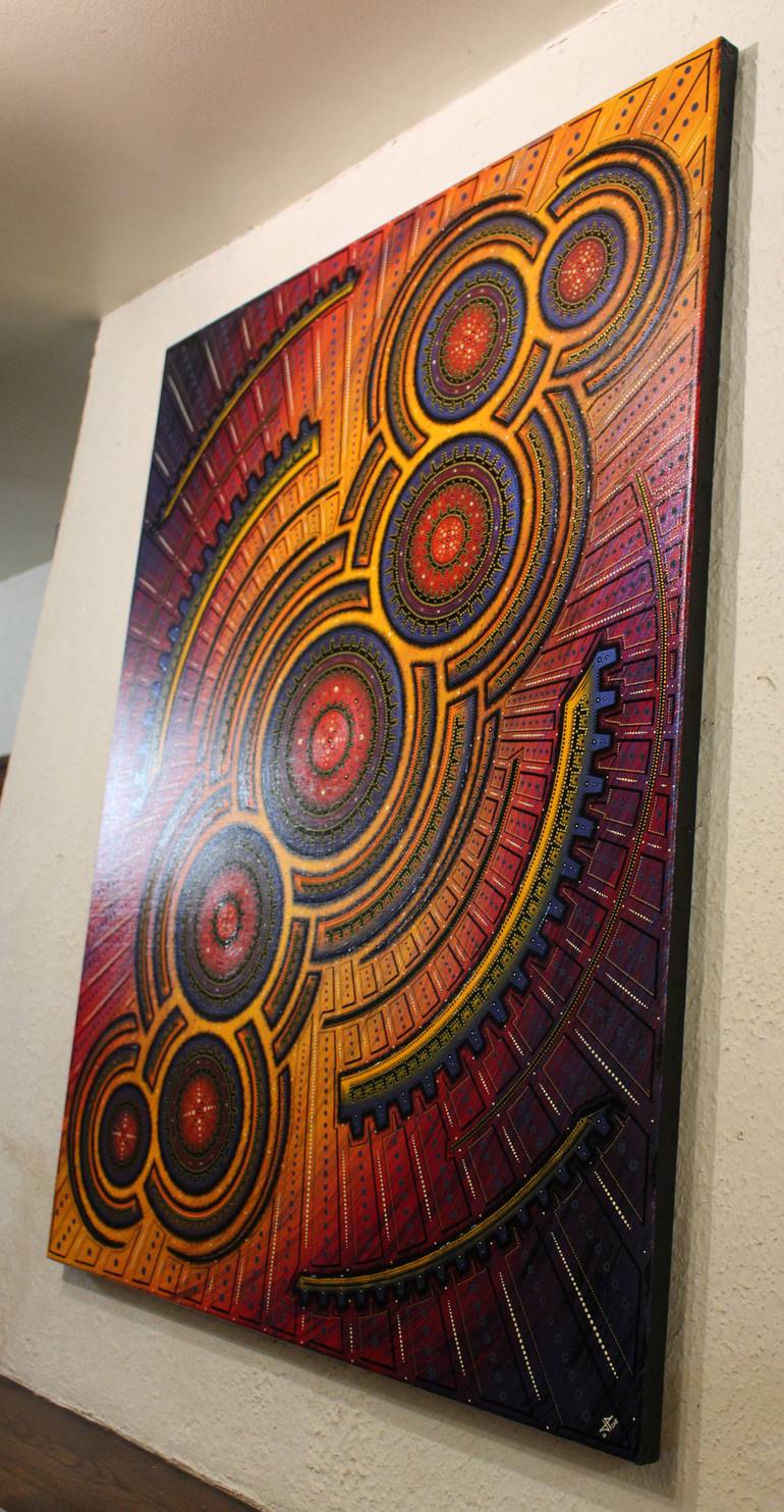 Original Geometric Painting by Jonathan Pradillon