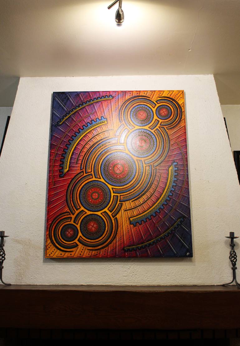 Original Geometric Painting by Jonathan Pradillon