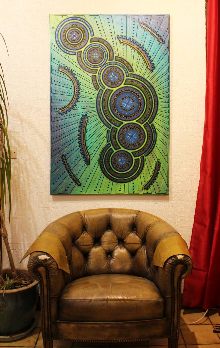 Original Abstract Painting by Jonathan Pradillon