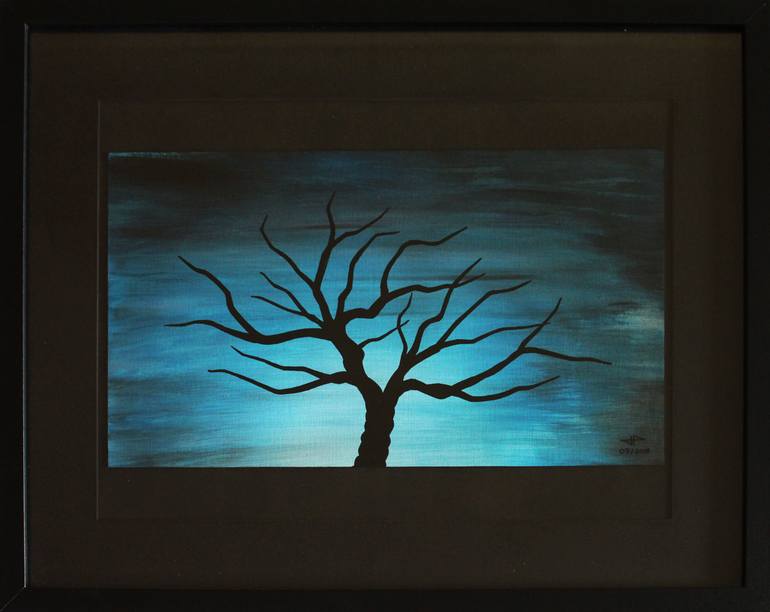 Original Abstract Tree Painting by Jonathan Pradillon