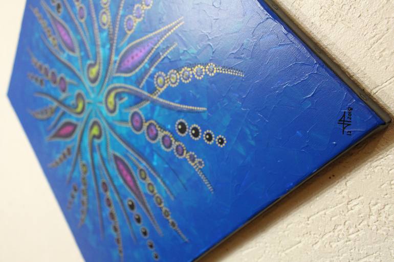 Original Abstract Geometric Painting by Jonathan Pradillon