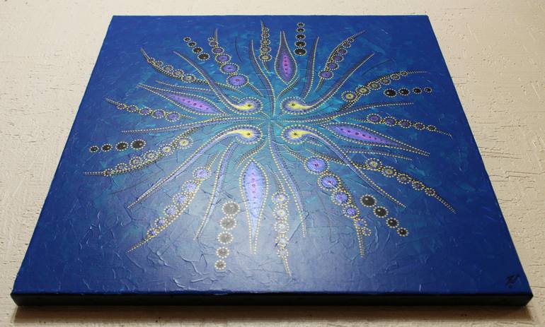 Original Abstract Geometric Painting by Jonathan Pradillon