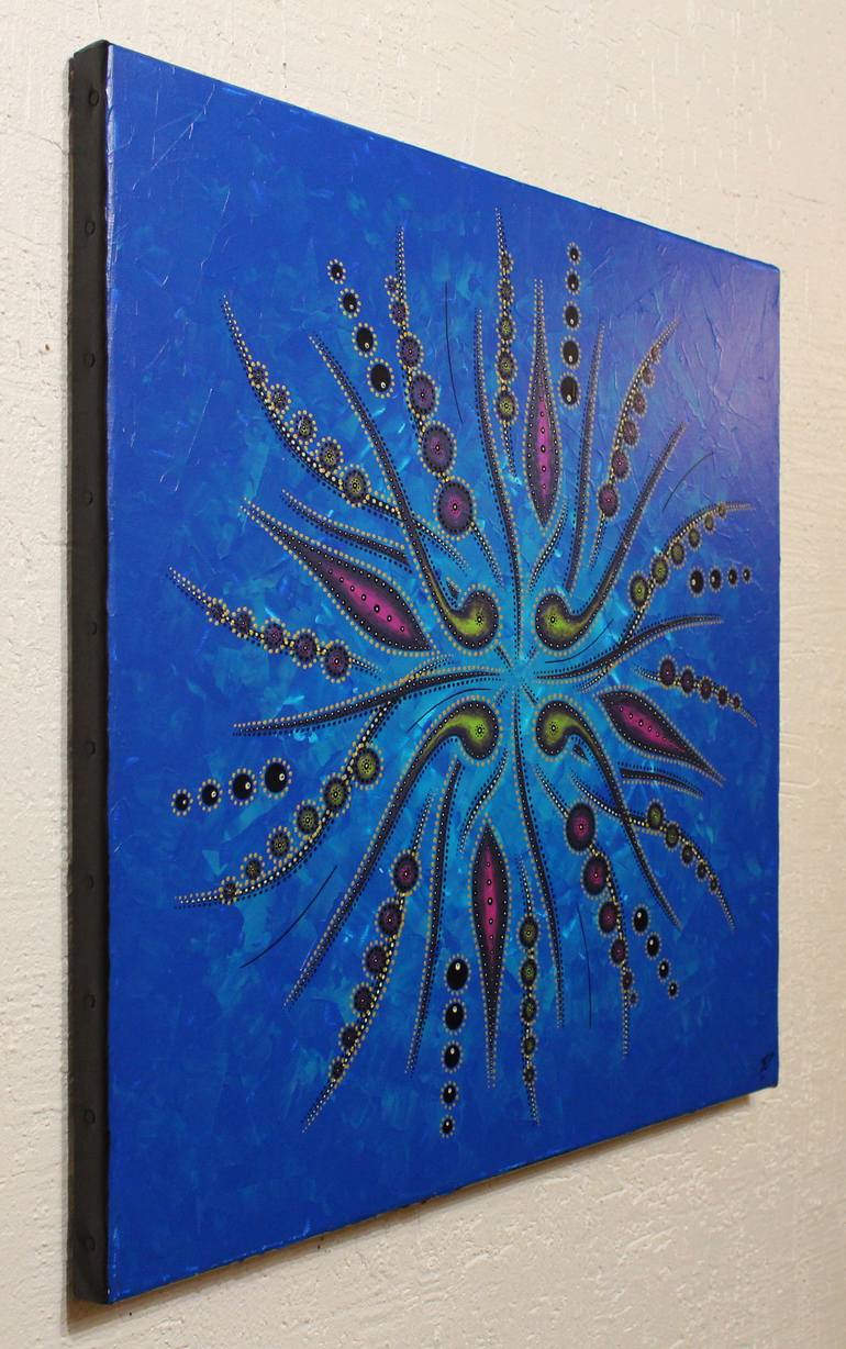 Original Abstract Geometric Painting by Jonathan Pradillon