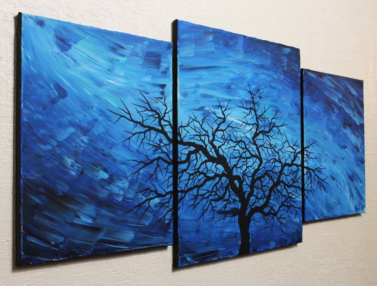 Original Abstract Tree Painting by Jonathan Pradillon