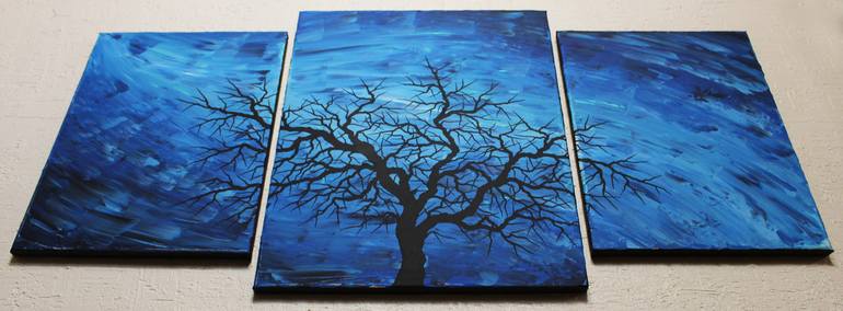 Original Abstract Tree Painting by Jonathan Pradillon