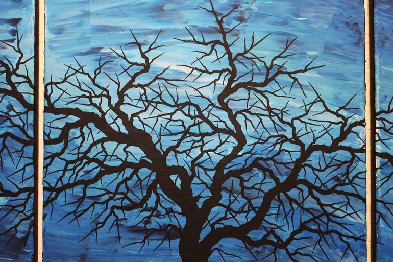 Original Abstract Tree Painting by Jonathan Pradillon