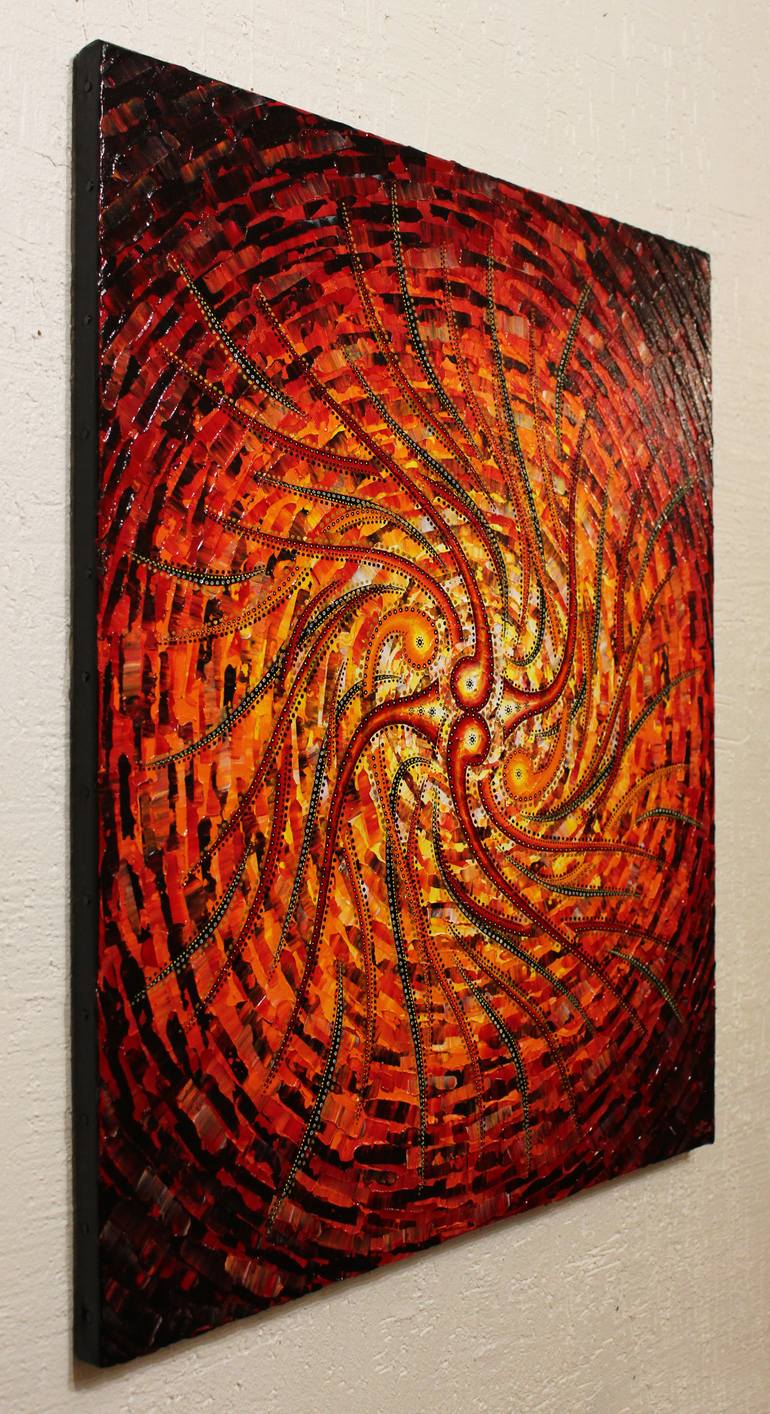 Original Abstract Geometric Painting by Jonathan Pradillon