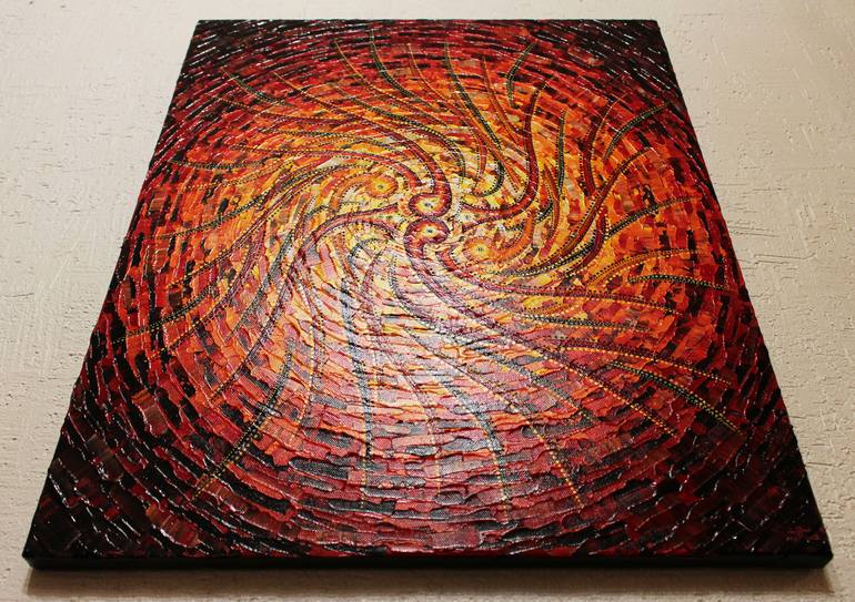 Original Abstract Geometric Painting by Jonathan Pradillon