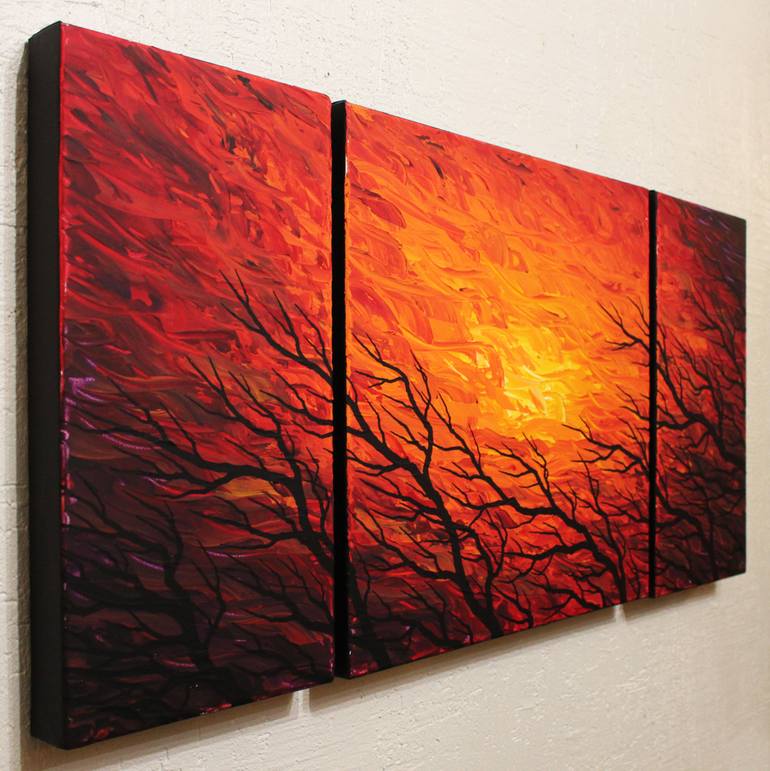 Original Abstract Tree Painting by Jonathan Pradillon