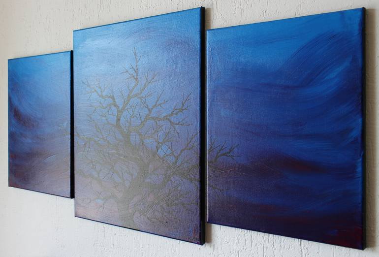 Original Abstract Tree Painting by Jonathan Pradillon