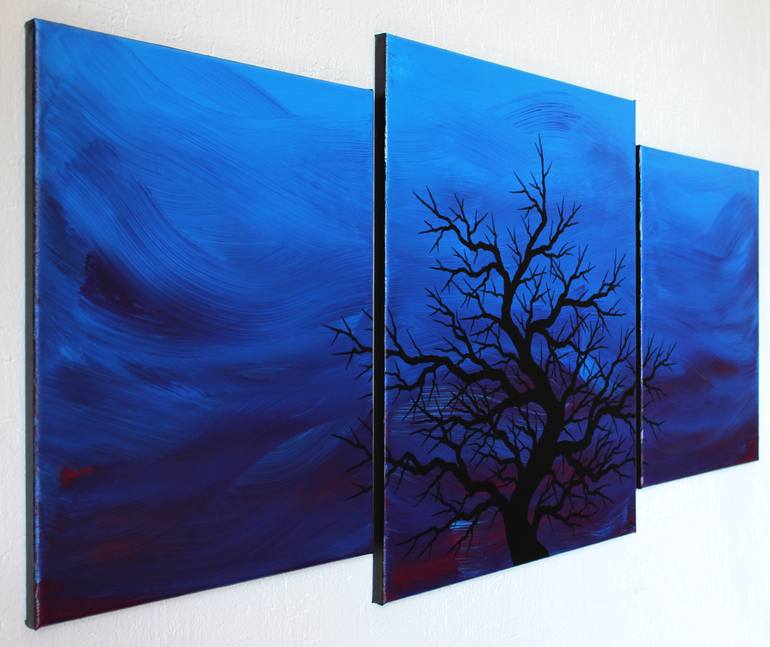 Original Abstract Tree Painting by Jonathan Pradillon