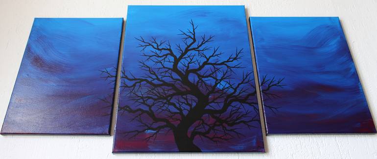 Original Abstract Tree Painting by Jonathan Pradillon