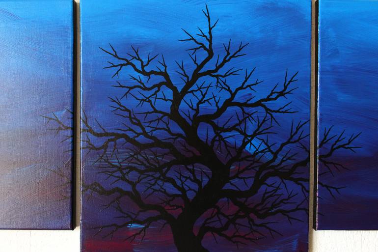 Original Abstract Tree Painting by Jonathan Pradillon