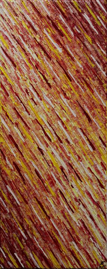 Red yellow white knife texture thumb