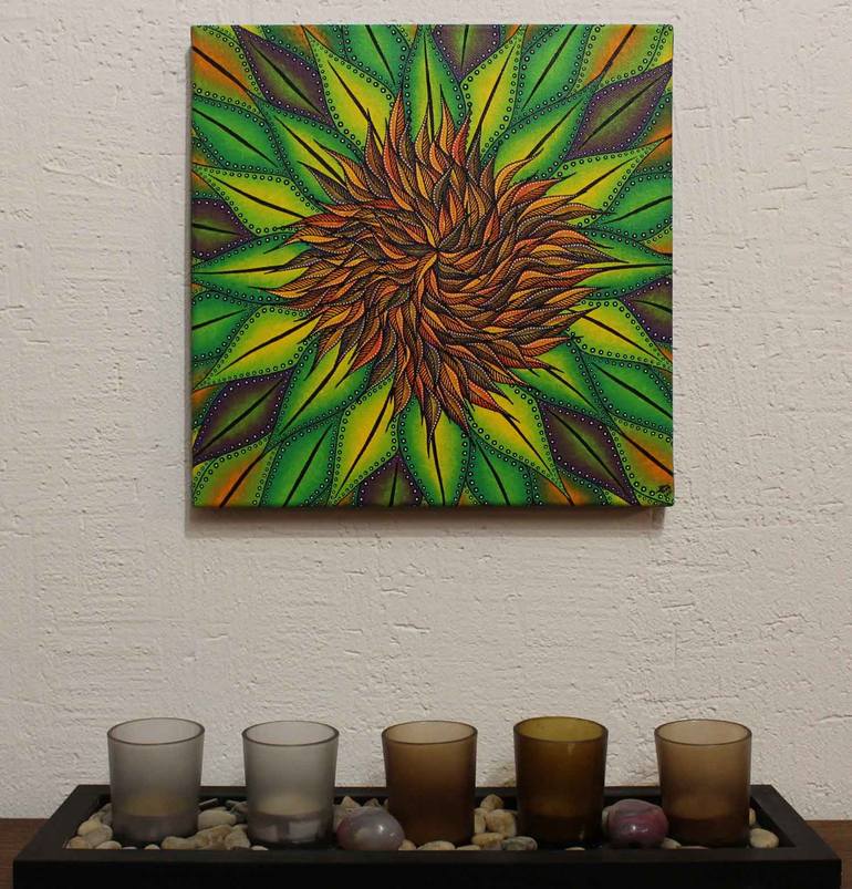 Original Floral Painting by Jonathan Pradillon