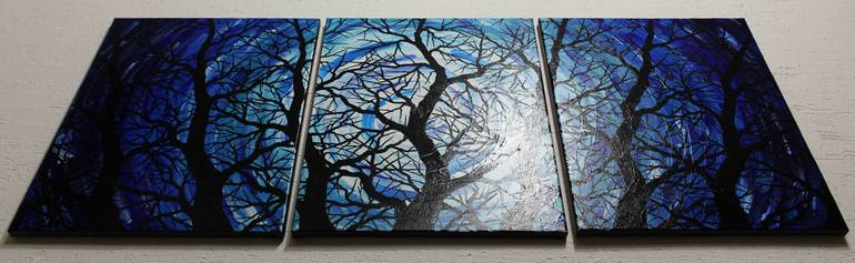 Original Contemporary Tree Painting by Jonathan Pradillon