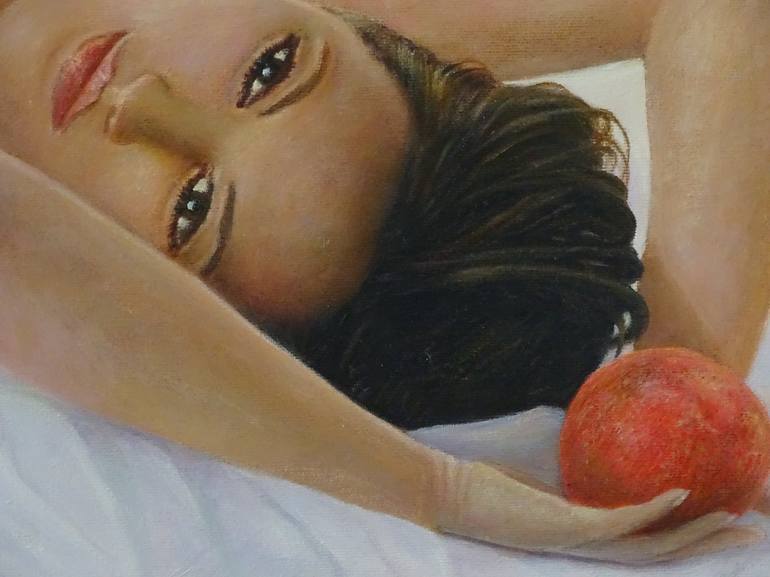 Original Realism Nude Painting by volodymyr amochkin