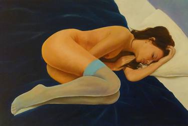Original Realism Nude Paintings by volodymyr amochkin