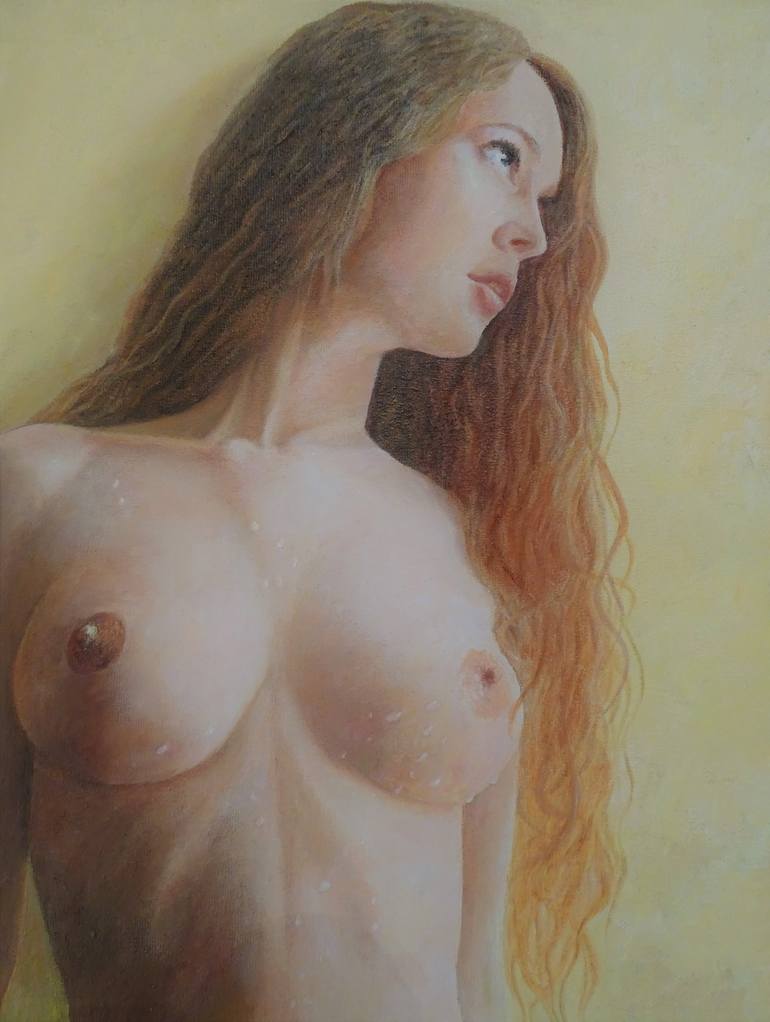 Original Nude Painting by volodymyr amochkin