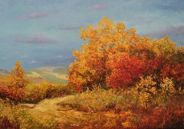 Original Landscape Painting by volodymyr amochkin